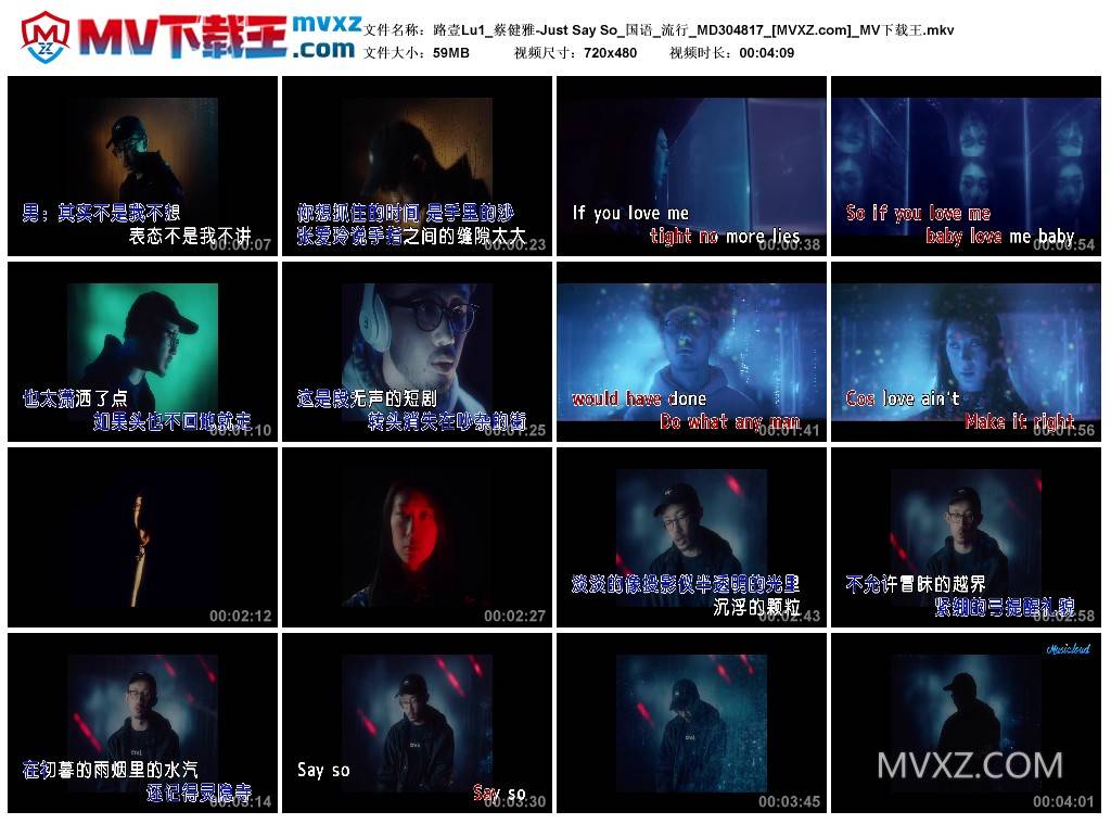 路壹Lu1_蔡健雅-Just Say So_国语_流行_MD304817